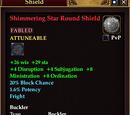 Shimmering Star Round Shield