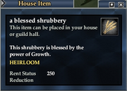 A blessed shrubbery