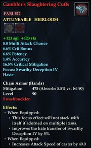 Gambler's Slaughtering Cuffs