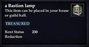 A Bastion lamp