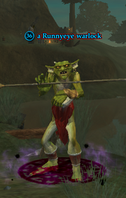 A Runnyeye warlock (Enchanted Lands)