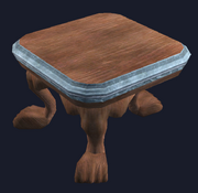 Mahogany bedside table (Visible)