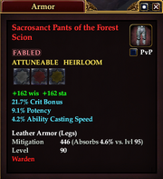 Sacrosanct Pants of the Forest Scion