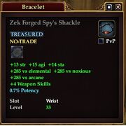 Zek Forged Spys Shackle