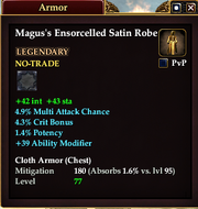 Magus's Ensorcelled Satin Robe