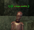 A feign zombie