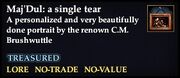 Maj'Dul - a single tear