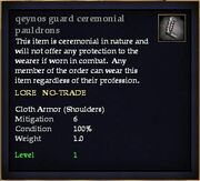 Qeynos guard ceremonial pauldrons