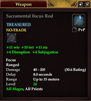 Sacramental Focus Rod
