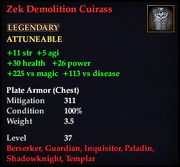 Zek Demolition Cuirass