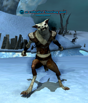 An enthralled Snowfang gnoll