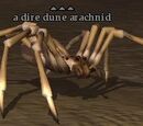 A dire dune arachnid