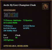 Arctic Ry'Gorr Champion Cloak