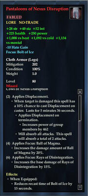 Pantaloons of Nexus Disruption
