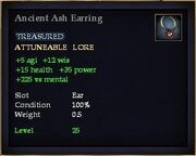 Ancient Ash Earring