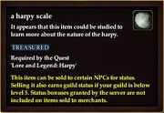 A harpy scale