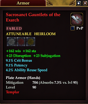 Sacrosanct Gauntlets of the Exarch