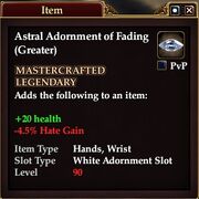 Astral Adornment of Fading (Greater)