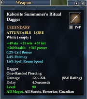 Kaborite Summoner's Ritual Dagger
