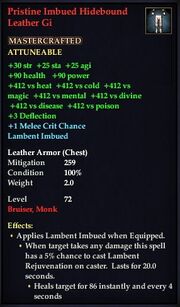 Pristine Imbued Hidebound Leather Gi