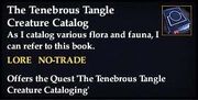 The Tenebrous Tangle Creature Catalog