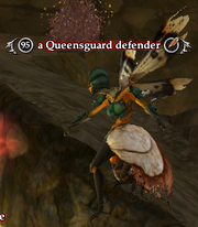 A Queensguard defender