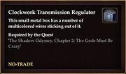 Clockwork Transmission Regulator