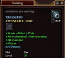 Scorpion eye earring