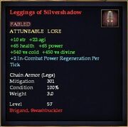 Leggings of Silvershadow