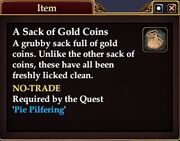 A Sack of Gold Coins
