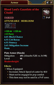 Blood Lord's Gauntlets of the Citadel