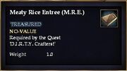 Meaty Rice Entree (M.R.E.)