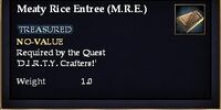 Meaty Rice Entree (M.R.E.)