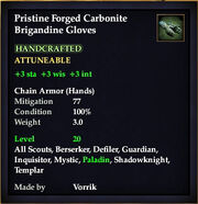 Carbonite Brigandine Gloves
