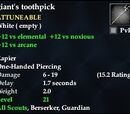 Giant's toothpick