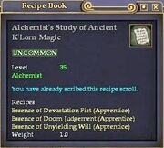 Alchemist's Study of Ancient K'Lorn Magic