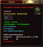 Occultist's Bands of the Citadel