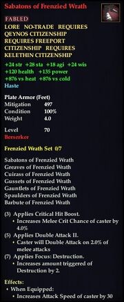Sabatons of Frenzied Wrath