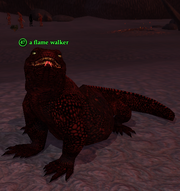 A flame walker