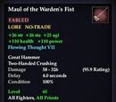 Maul of the Warden's Fist