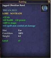 Jagged Obsidian Band