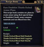 Rare Deathfist Thistle Etched Armor Plans