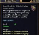 Rare Deathfist Thistle Etched Armor Plans