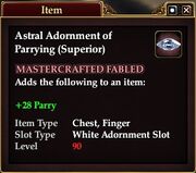 Astral Adornment of Parrying (Superior)