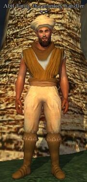 Abil Fariq, the monkey handler