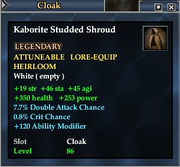 Kaborite Studded Shroud