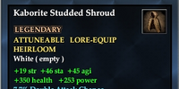 Kaborite Studded Shroud