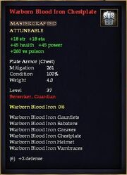 Warborn Blood Iron Chestplate