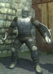 Carbonite Brigandine Armor, Equipped