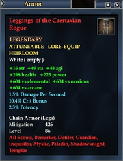 Leggings of the Caertaxian Rogue